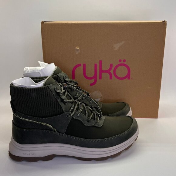 Ryka Brae 2 Water Resistant Boot Green Size 10W Womens Hiking Casual Winter - Picture 1 of 16